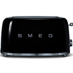 Smeg TSF02BLUK 50s Style 4 Slice Toaster in Black